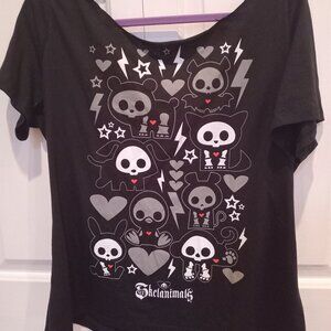 Upcycled Women's Skelanimals Top